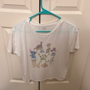 Disney Kids White T-Shirt with Colorful Characters